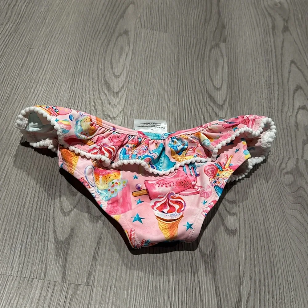Posh Peanut baby‎ toddler girls Priscilla ruffled bathing suit bottoms 3T